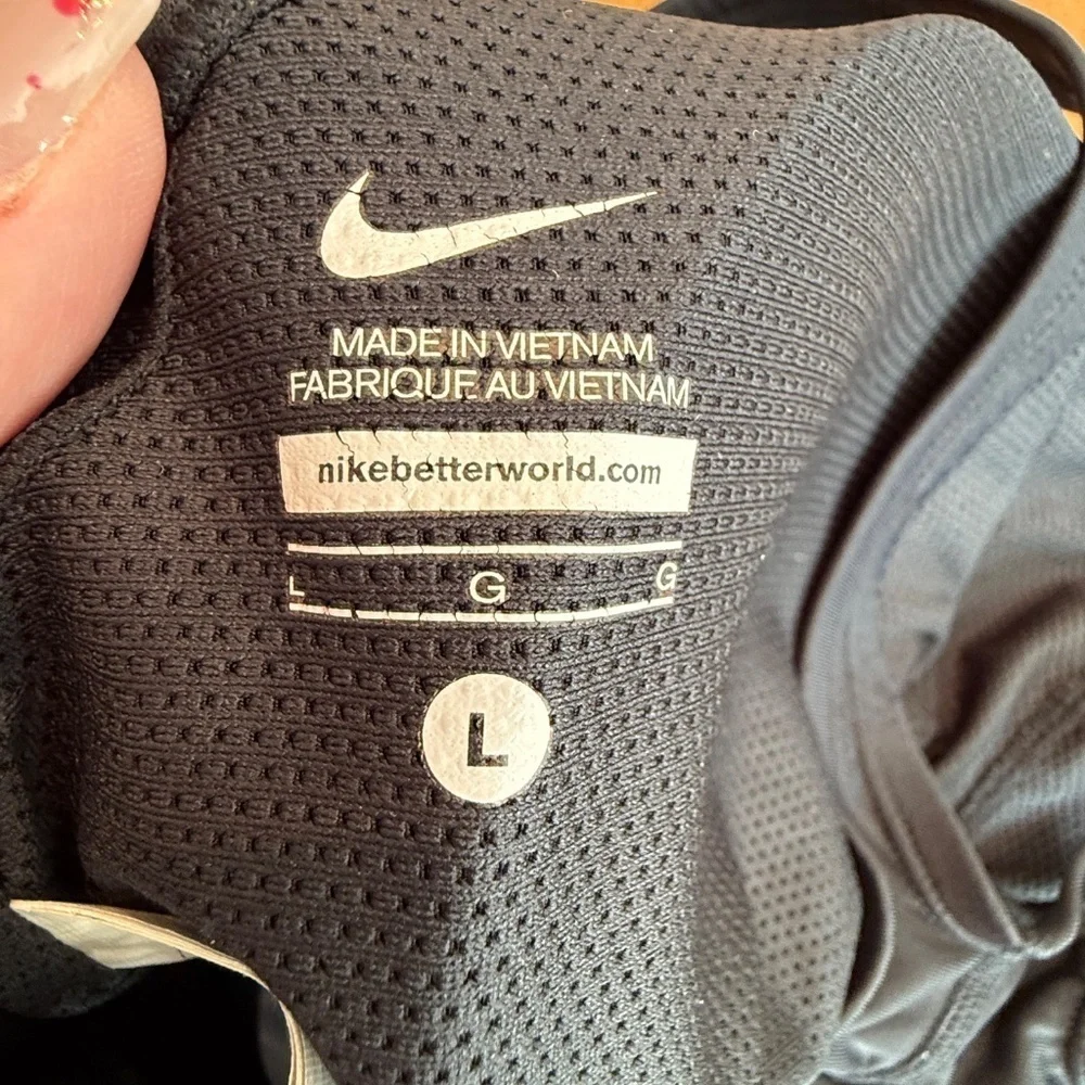 Nike HydraStrong Solid Poly Racer Back One Piece Swimsuit Black 45039